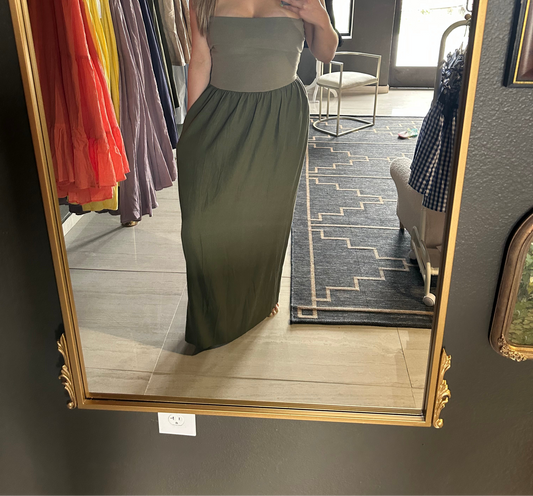 Olive Serenity Maxi Dress